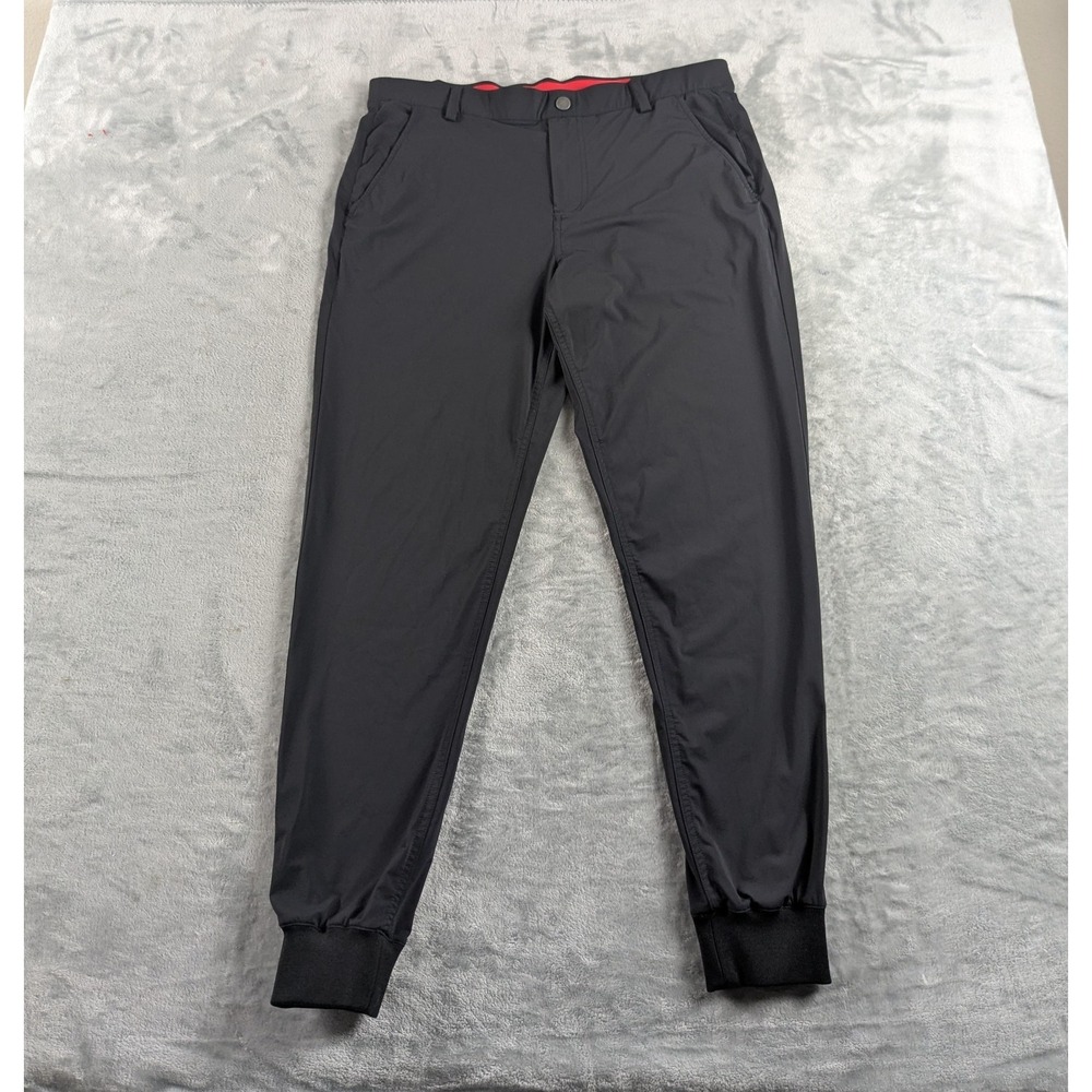 Redvanly Halliday Jogger Men Large Black Pull On Stretch Golf Performance